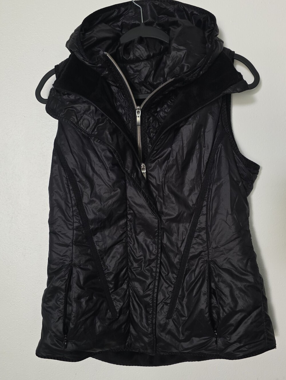 LULULEMON GLACIER VEST LUXCHANGE TECHNOLOGY BLACK SIZE 10